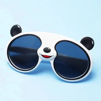 Nuevos dibujos animados Panda de Silicona Gafas de sol de los Niños al aire libre Gafas de sol Polarizadas Bicicletas Gafas de sol de los Niños Niñas Niños Gafas de sol