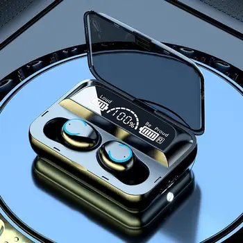 Compatible con Bluetooth Auricular de agua IPX7 Pantalla Digital En la oreja Toque el Control Inalámbrico de Auriculares para Música