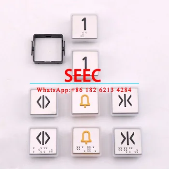 SEEC 5PCS 5200 Botón del Elevador Carácter de Símbolo de la Elevación de Piezas de Repuesto Arriba/Abajo/apertura/Cierre/Alarma