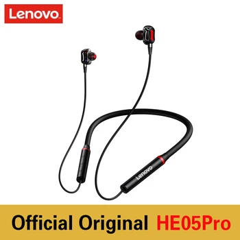 NUEVO Original de Lenovo HE05Pro Bluetooth 5.0 Auricular Colgado del Cuello, En la oreja Deportiva Auricular Magnético Inalámbrico de Auriculares IPX5