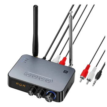 Bluetooth Adaptador de Audio Bluetooth 5.1 Transmisor Receptor Por Casa de TV Estéreo Inalámbrico Adaptador de Audio Con Control Remoto