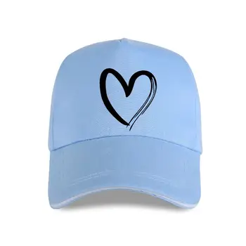 nuevo hat cap Corazones Impresos Mujeres Harajuku Amor Gráfico Tops de Algodón de Verano de Béisbol Femenino en la Tapa de Ropa de Mujer Más Si