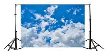 La fotografía Telón de fondo de Cielo Azul y nubes Blancas Naturaleza Paisaje