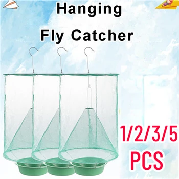 1/2/3pc Fly Catcher de Control de Plagas Reutilizables Colgando Fly Catcher Fly Catcher Jaula de Red Fly Catcher Jardín Colgante Pájaro CatcherGarden