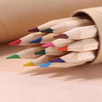 12 Colores Creativos De Colores De Lápiz De Escritura De Dibujo A Lápiz Para Niños Lápiz Regalos Con Cuadro De Graffiti De La Escuela De Papelería