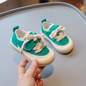 Primavera Otoño de Niños, Zapatos Casual para las Niñas de Bebé de Zapatillas de deporte de los Niños Transpirable Anti-Resbaladizo Niños Lienzo Zapatos Niño Zapatos de Bebé