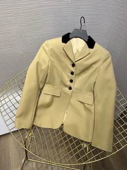 Traje bolsillo de la chaqueta de la decoración de la solapa solo pecho de diseño de todo lo que la moda 2023 otoño caliente nuevo