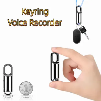 Mini Grabadora Digital de Audio Portátil Llavero Reproductor de MP3 Inteligente de Reducción de Ruido de la Grabadora de Voz de Cifrado de Archivos de Sonido de la Pluma del Registrador