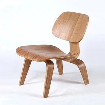 Nórdico, vintage café silla hotel silla de madera contrachapada de ocio sillón silla de la cocina simple silla moderna de madera maciza de ocio