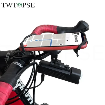 TWTOPSE 1000 Lumen Bicicleta Luz Set Con soporte para Teléfono Soporte de MTB de Montaña, Bicicleta de Carretera USB Impermeable de la Lámpara de la Cabeza de Ciclismo Accesorios
