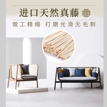 Ratán tejido sólido de madera sofá silla de interior de la casa retro diseñador Chino de ocio de la recepción del hotel sofá de mimbre silla