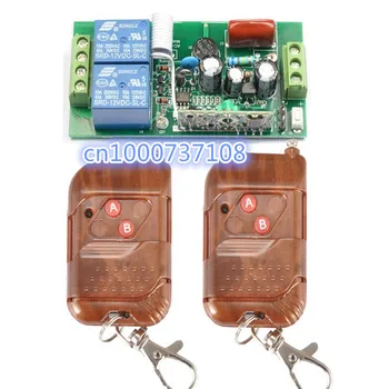 220V 2CH Remoto Inalámbrico RF Interruptores de Control del Transmisor y Receptor Con el aprendizaje del código ,433,92 mhz /315mhz