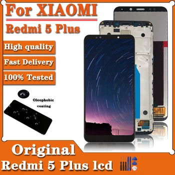 Original Para el Xiaomi Redmi 5 Plus MEG7 MEI7 Pantalla LCD de Pantalla Táctil Para el Redmi 5Plus LCD Digitalizador Con Marco de Reemplazo de la Reparación