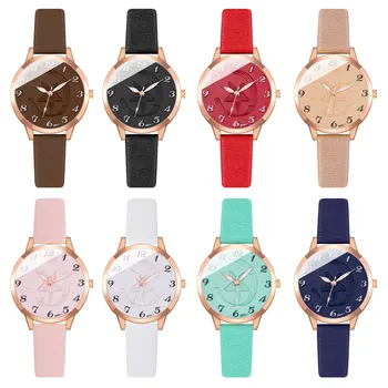 2023 Nuevo Reloj De Las Mujeres De Moda Casual De Cuero De La Correa De Relojes Simple Señoras' Pequeño Dial Reloj De Cuarzo Vestido De Relojes De Pulsera Reloj Mujer