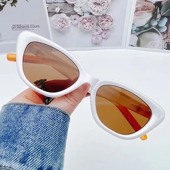 2023 Nuevo Ojo DE Gato Pequeño Marco Para las Mujeres de Moda Vintage de Lujo Diseñador de Gafas de Sol UV400 Tendencias de Productos