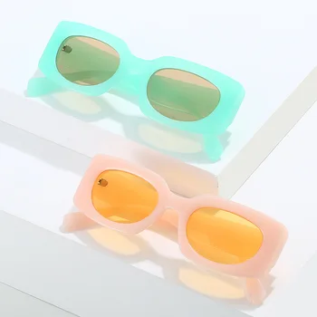 2023 Nueva Tendencia de la Moda Caja de Gafas de Simple Cuadrado Versátil de Gafas de sol para Mujer