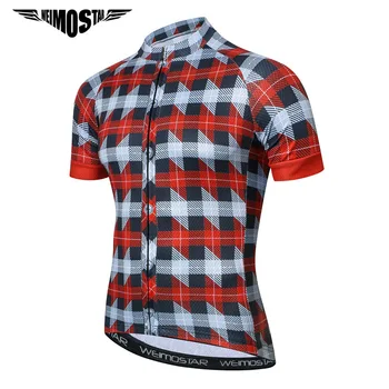 Weimostar Jersey de Ciclismo Camiseta de Poliéster Transpirable Ropa de Ciclismo de Montaña en Bicicleta la Ropa del Equipo Pro de la Carretera MTB Bicicleta Jersey Top