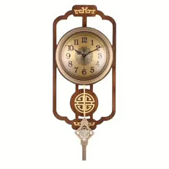 Latón Antiguo Colgante De Reloj Decorativo De La Sala De Estar Decoración Clásica Reloj De Pared