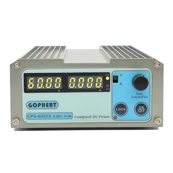 GOPHER CPS6003II CPS6005II CPS12015 de Precisión Digital Compacta Ajustable DC fuente de Alimentación de Corriente OVP/OCP/FISCALÍA de Baja Potencia de 110V-220V