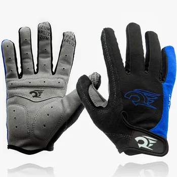 el deporte de los guantes de dedo completo de gel acolchado de ciclismo guantes de las mujeres de los hombres en bicicleta de montaña guante de bicicletas de ciclo de gel gants velo guantes guantes de mtb