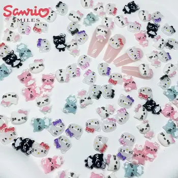 20Pcs Kawaii Arte del Clavo de DIY Accesorios de Hello Kittys Sanrio Animado Lindo de la caja del Teléfono de la Horquilla de Taza de Agua de la Decoración de los Regalos de Juguetes para Niña