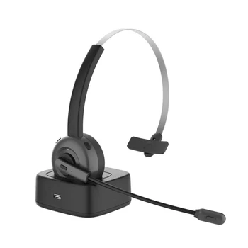 Reducción de ruido de Micrófono Bluetooth 5 Auricular Bluetooth Inalámbrico de Auriculares Gamer de Negocios Auriculares con Base de Carga B86