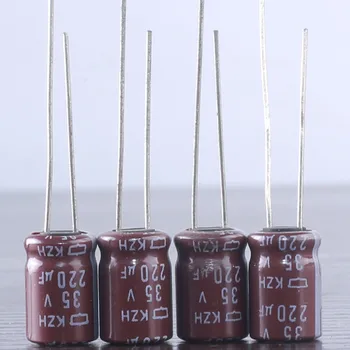 40pcs NCC Nippon Chemi-Con KZH 220mfd 35V 220UF Condensador electrolítico de tapas