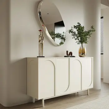 Sala de estar integrado pared aparador de estilo moderno minimalista luz de lujo armario de la cocina de casa gabinete de almacenamiento