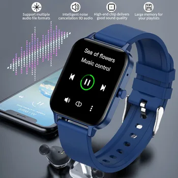 La Música Local De Reloj Inteligente Hombres Smartwatch De La Tienda Reproducir Canciones Reproductor De Mp3, Bluetooth Llamada Digital De Lujo De La Pulsera De Fitness