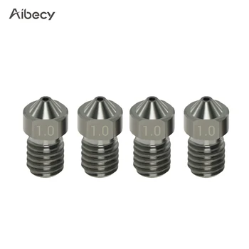 Aibecy 4pcs de Acero Endurecido de la Boquilla de la Impresora 3d V6 Boquillas de 1.0 mm de 1,75 mm de filamento para Impresora 3D de Piezas