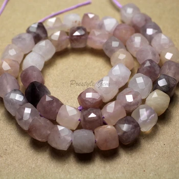 Meihan Natural de 8 mm de Lavanda piedra Facetada Cubo suelta perlas para la joyería de diseño de regalo de BRICOLAJE