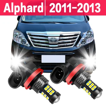 2X Coche LED Luz de Niebla del Bulbo Para Toyota Alphard 2011 2012 2013 Accesorios de Automoción faros Antiniebla Delanteros Sustitución de