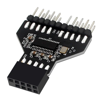USB2.0 9 patillas Para USB3.0 19Pin Panel Frontal Conector RGB de la Placa base del Ventilador Cable Adaptador