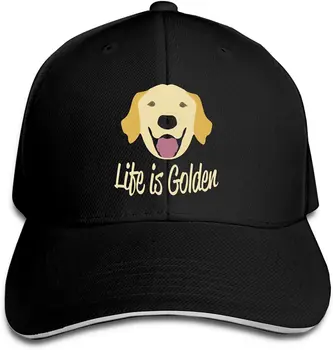 Golden Golden-Retriever-Gorra de Béisbol de Hip Hop Gorra de Camionero Sándwich Sombrero de los Deportes