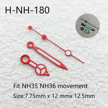 NH35 manecillas del reloj verde luminoso manos ajuste NH35 NH36 movimiento Colorido manos Ver accesorios