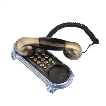 Retro teléfono Fijo 2 en 1 Cable Teléfono sobre el Escritorio y la Pared de Teléfono para el Hogar Inteligente Hotel de Diseño Ergonómico retro teléfonos