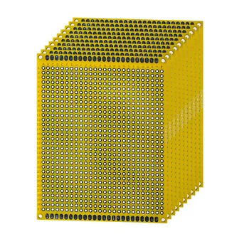 10PCS del Tablero del PWB Amarilla de Doble cara de la Junta 7*9CM de PCB de BRICOLAJE Universal de las Placas de Circuito