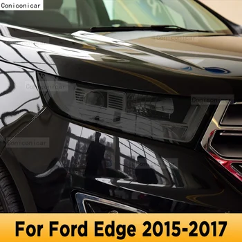 Para Ford Edge 2015-2017 Exterior del Coche Faros Anti-arañazos Frontal de la Lámpara Tinte de TPU Película Protectora que cubre la Reparación de Accesorios de la etiqueta Engomada