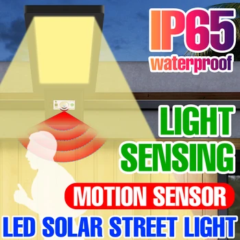 LED Lámpara Solar del Sensor de Movimiento PIR, el Reflector Impermeable de las Luces de Calle al aire libre de la Decoración del Jardín de la luz Solar Powered LED Lámpara de Pared
