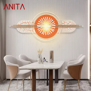 ANITA de Pared Contemporánea de la Imagen de la Luminaria LED de 3 Colores Creativos de Interior de la Lámpara de la Luz de la Decoración para el Hogar Sala de estar Dormitorio