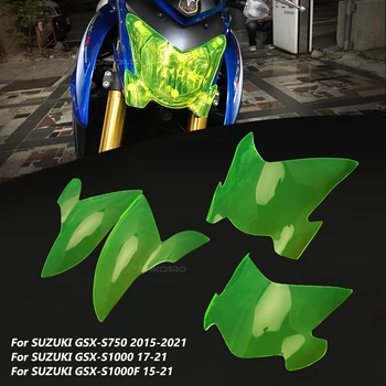 Para SUZUKI GSX-S750 GSX-S1000 S1000F Motorcyclce Faro de la Guardia Escudo de la Pantalla Cubierta de la Lente Protector de Faro Cubierta de Protección