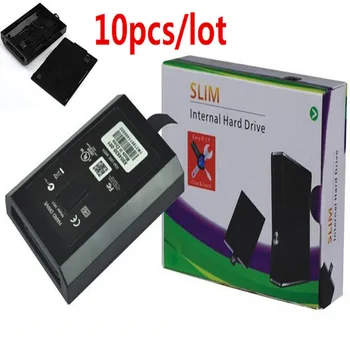 10pcs/lote de 250 gb/320 GB Unidad de Disco Duro Interno HDD Caso de la Cubierta de Shell cuadro Protector para xbox360 slim de Xbox 360 Slim de repuesto