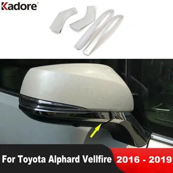 Espejo Retrovisor De La Cubierta De Ajuste Para El Toyota Alphard Vellfire 2016 2017 2018 2019 Chrome Coche Lado De Un Pilar De Moldeo Tira De Accesorios
