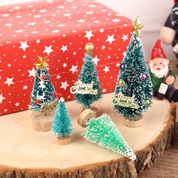 4Pcs/Set 1:12 casa de Muñecas en Miniatura del Árbol de Navidad Árbol de Cedro de Copo de nieve de agujas de Pino Árbol de Casa de Muñecas Decoración Jardín Accesorios de Juguete