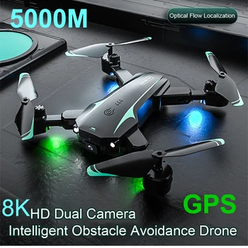 Drone 5000M 8K 5G GPS Drone HD Profesionales de la Fotografía Aérea para evitar Obstáculos, Drone de Cuatro Rotores del Helicóptero RC Distancia 2023