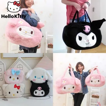 Sanrio Hello Kitty Cinnamoroll Melodía Kuromi De Bolsos De Mano Para Mujer Y2k Hombro Bolsa De Gran Capacidad Cadenas De Moda Crossbody Bolsas