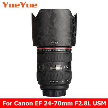 Para Canon EF 24-70mm F2.8L USM Calcomanía de la Piel Envoltura de Vinilo Película Lente de la Cámara el Cuerpo de Protección de la etiqueta Engomada de la Capa EF 24-70 2.8 F2.8 F/2.8 L