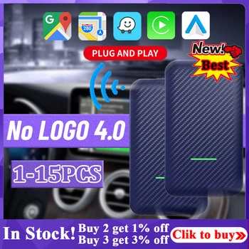 15-1PCS NUEVO 4.0 Adaptador Inalámbrico CarPlay Reproductor de Apple, Android de Coches Juego de Auto Dongle Inalámbrico Android Auto Accesorios