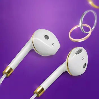 En la Oreja los Auriculares Para el iPhone 6s 6 5 Xiaomi Auricular Manos libres Bass Auriculares Estéreo de Auriculares Para Apple Earpod Samsung auricular