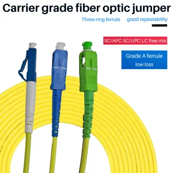 10pcs SC APC Patch de Fibra de Cable de Fibra Óptica Cable de conexión de 5m de 2.0 mm LSZH G657A ,1m 2m 3m Fibra Puente Simplex SM Cable de fibra Óptica de FTTH
